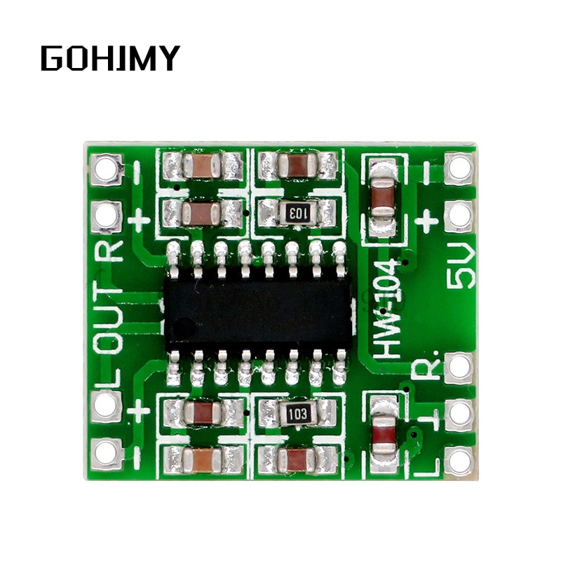 PAM8403 module Super mini digital amplifier board 2 *3W Class digital amplifier board efficient 2.5 to 5V GOHJMY