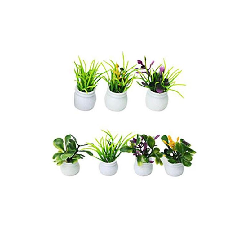 Handmade Materials Mini Potted Model Flower Pot Model Garden Landscape Layout Props Mini Construction Model