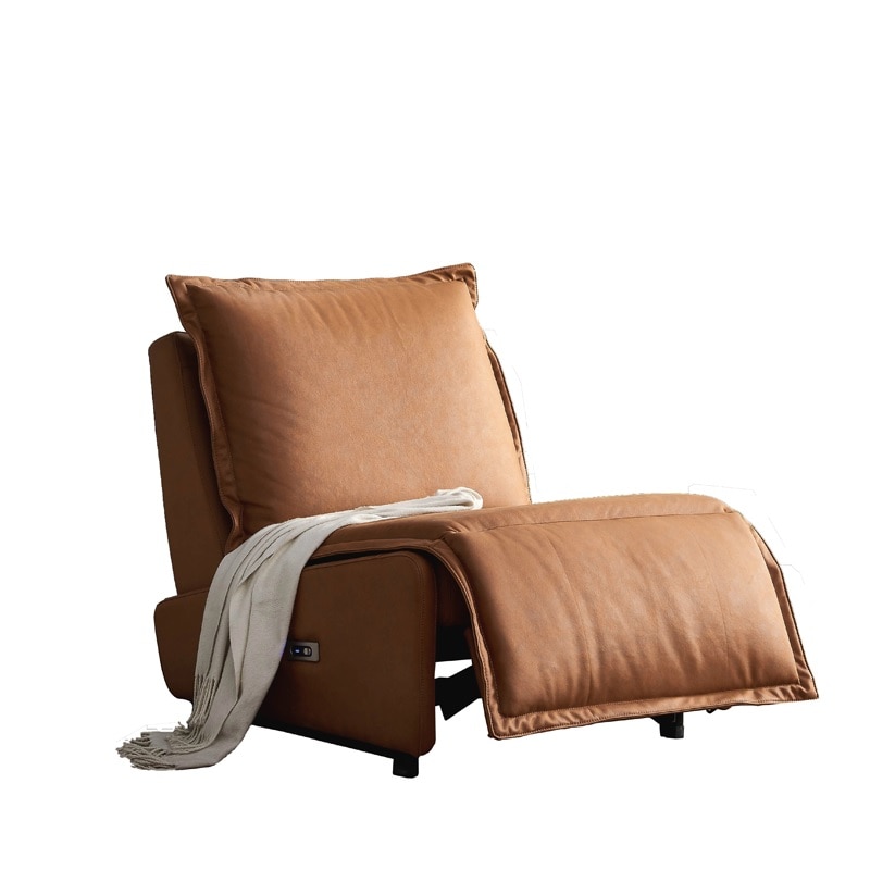 30x Pack, Reclining Single Sofa, electric mechanism,electronically adjustable footrests headrest,Fabric Upholstery