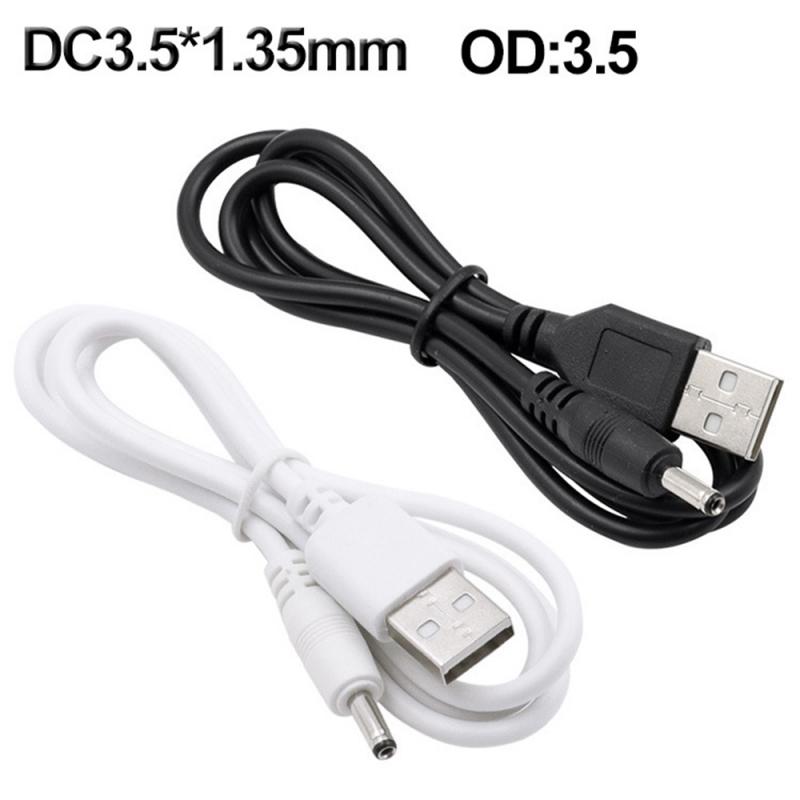 3.5mm Charging Cable USB To DC3.5*1.35mm Round Hole Small Speaker Charging Cable 5v Power Cord For USB Lamp Cartoon Clock Etc