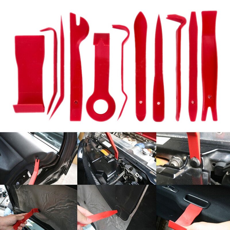 Auto Pry Repair Kit Car Radio Panel Interior Door Clip Panel Trim Dashboard Removal Opening Tool Set DIY Radio Removal Tools