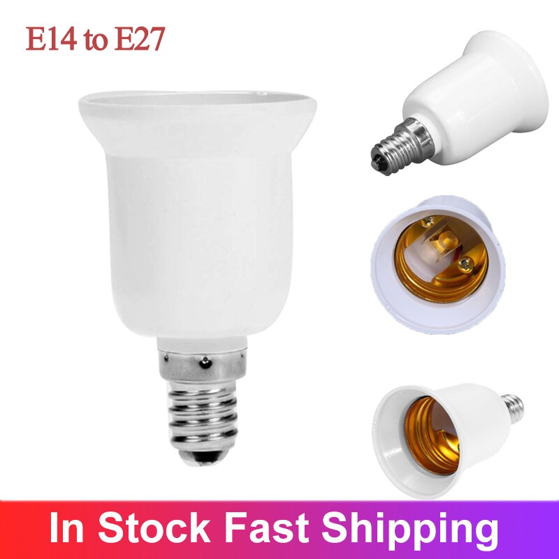E14 To E27 Lamp Bulb Socket Base Holder Converter Light Adapter Conversion Fireproof Home Room Lighting Lamp Holder Dropshipping
