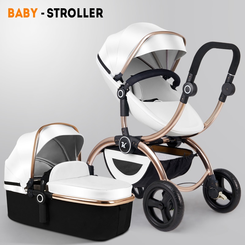 New style baby stroller 2 in 1 baby car folding baby stroller independent baby sleeping basket free shipping