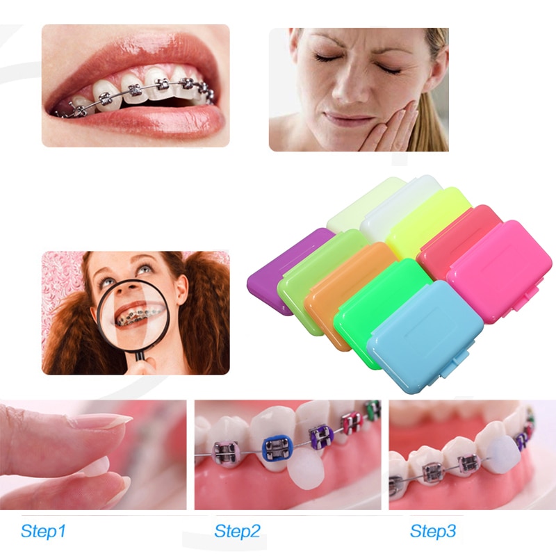 Dental Braces Orthodontic Protection Wax Fruit Smell Whitening Gums Oral Stimulates Care Teeth Z6A2