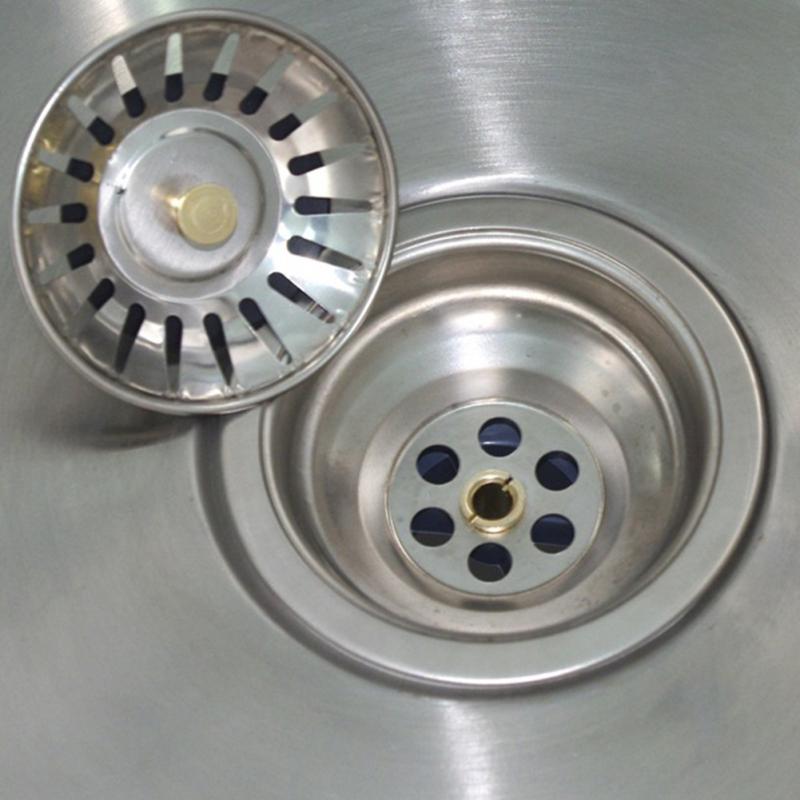 New Kitchen tools Sink Strainer Stopper Cover Colanders Filter Stainless Steel Sewer Drain Hair Catcher Kitchen Hair Catcher