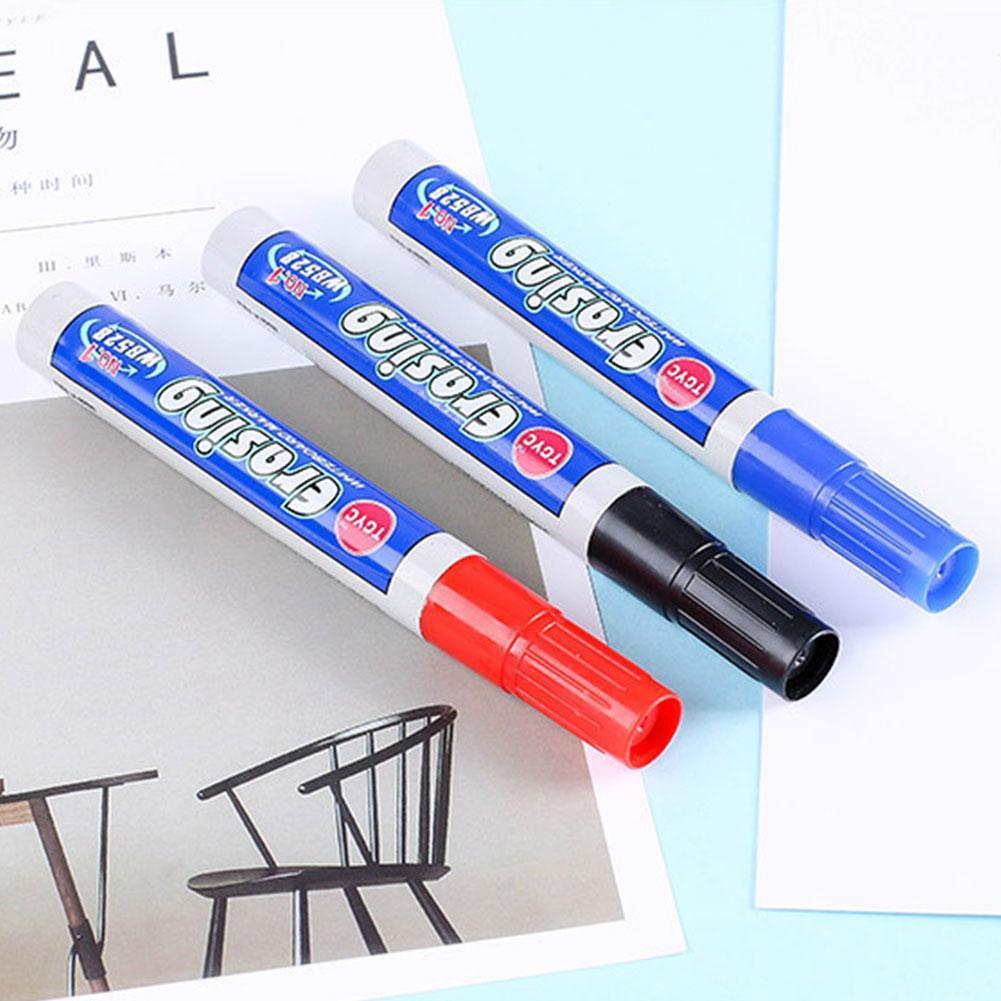 1PC Erasable Whiteboard Marker Pen Office Dry Erase Supplies White Markers Black Markers Pens School Red Board Blue Office Q0U6