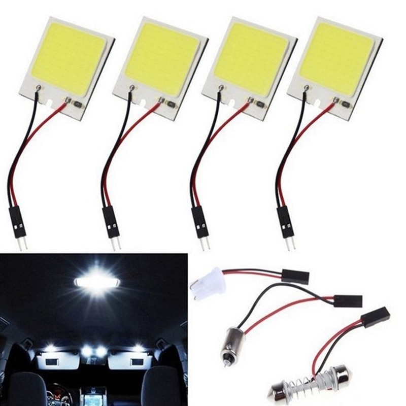 Car Auto LED House Lamp COB Board T10 Double Tip Light 18 24 36 48 Lamp Led Roof Lamp Car Interior Panel Light Signal Lamp