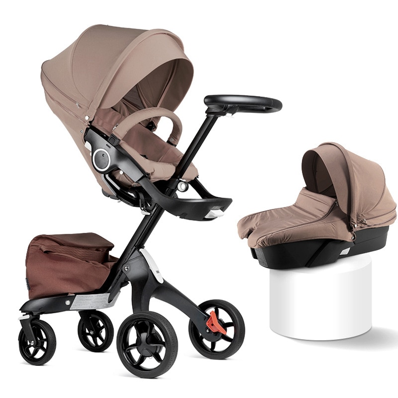 High Quality Baby Stroller High Field View Foldable Lightweight Two-way Stroller Sitting Reclining Stroller Hot Mom's Baby