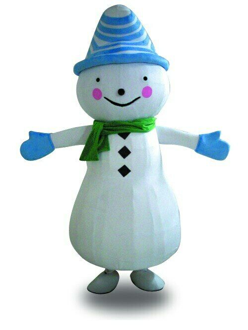 Snowman Mascot Costume Cute Cosplay Fancy Party Suit Carnival Advertising Propaganda Adult Outfits for Xmas and Winter