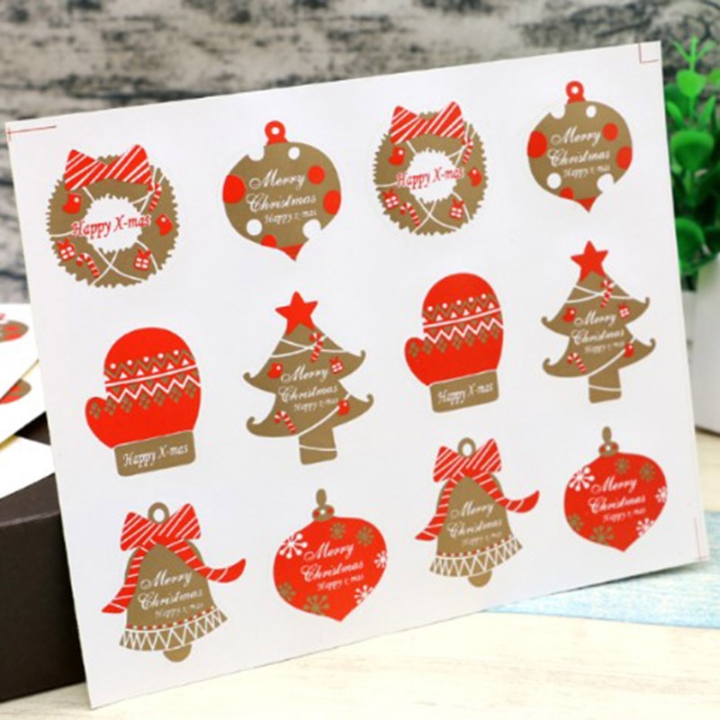 Baking Seal Christmas Stickers DIY Cake Packaging Office School Supplies