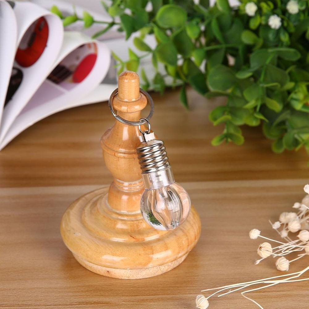 MIni Durable Plastic Bulb Unique Design With Changeable Color Key Ring Keychain Lamp Torch An Ornament For Christmas
