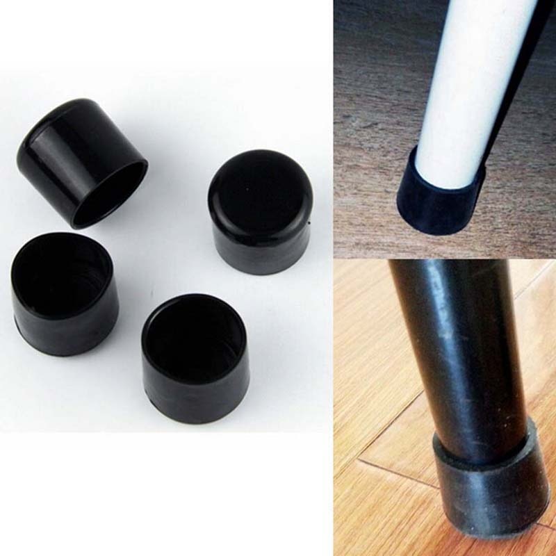 4 Pcs PE Plastic Round Chair Leg Caps Covers Rubber Feet Protector Pad Furniture Table Covers 16mm Dropshipping