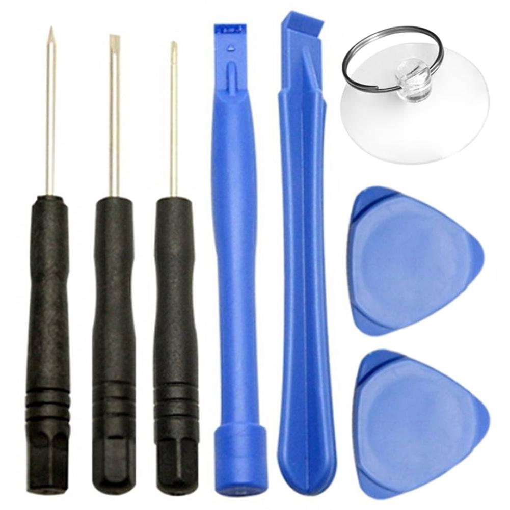 8 in 1 Cell Phones Opening Pry Repair Tool Suction Cup Screwdrivers Kits For iphone4 4S 5 5S/6/7/8/X/11/12