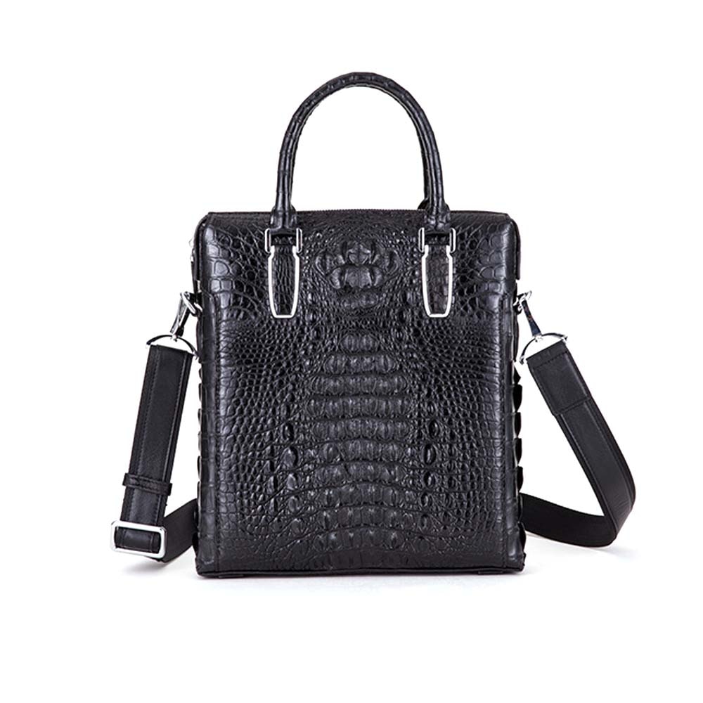 ousidun crocodile Men bags male handbag aslant One shoulder business fashion large capacity Laptop bag leisure men bag