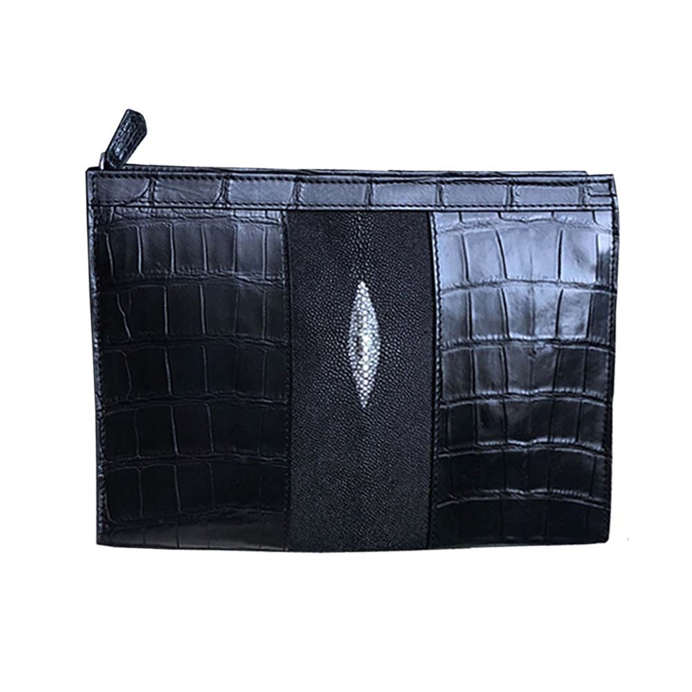 ousidun crocodile handbags Men's bags large capacity business leisure bag male clutch bag crocodile bag 26cmx20cmx6cm