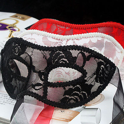 Halloween Venetian Masquerade Masks Black Red White Women Sexy Lace Eye Mask Party Masks For Masquerade Exotic Accessories