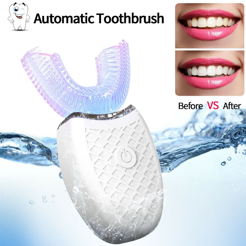 Ultrasonic electric toothbrush 360 nano silicone u shaped oclean x pro automatic usb rechargeable wireless teethbrush children