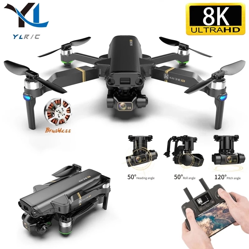The New Drone 6k Gps 5g Wifi 3-axis Gimbal Camera Brushless Motor TF card Flying 25 Minutes Rc Distance 1.2km rc Quadcopter