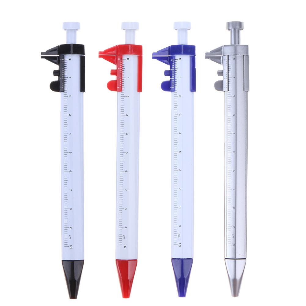 100mm Creative Scale Ballpoint Pen Screwdriver Caliper Level Pen Stationery Home School Office Supplies with Blue Refill