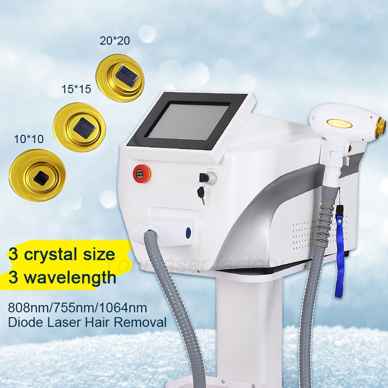 Best Portable 808nm Diode Laser Hair Removal Machine 755nm 808nm 1064nm 3 Wavelength Beauty Machine For Salon