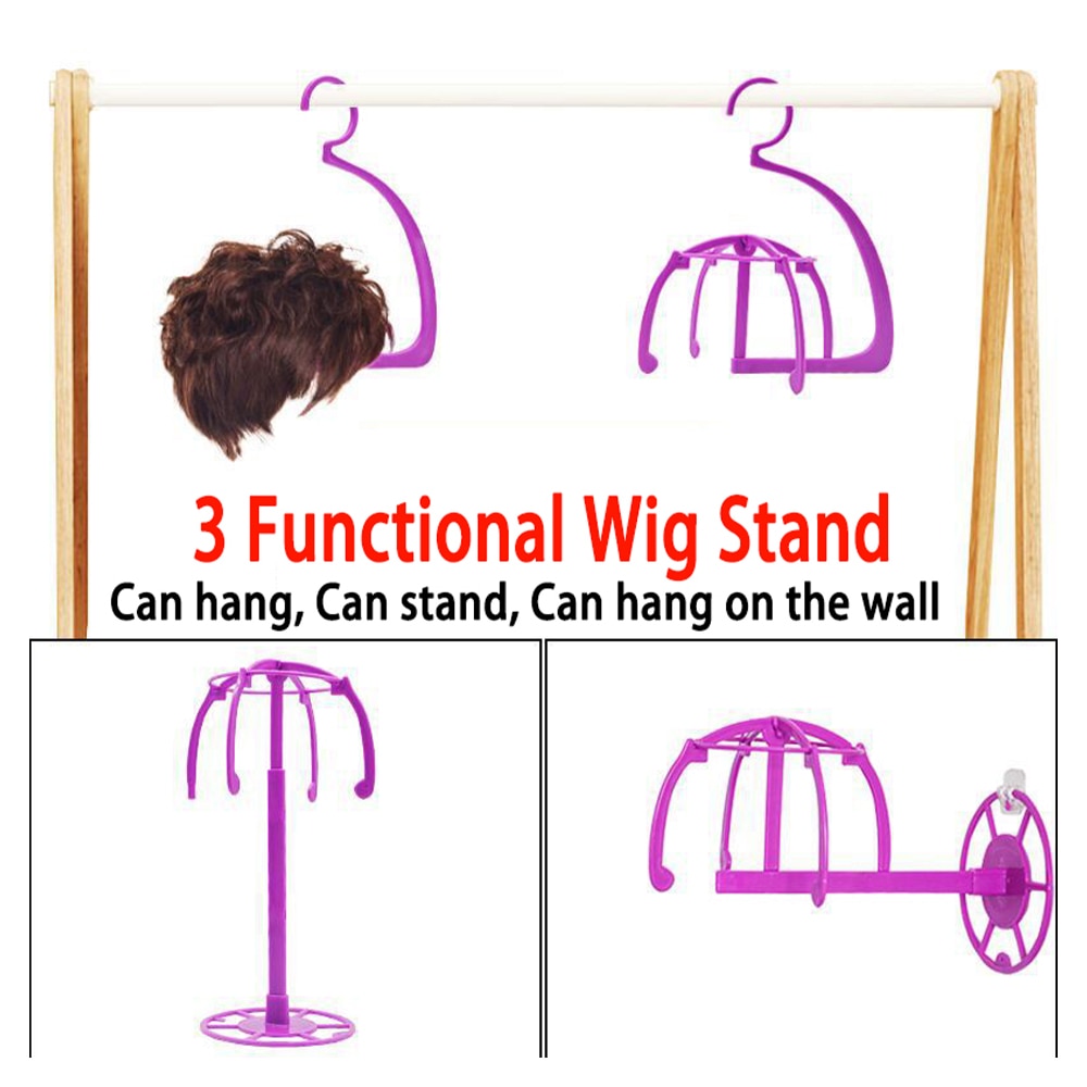 Wig Holder Head With Tripod Hat Display Hi Stand and for Hanger Making Hats Storage Support Wigs a Hair Tools Accessories