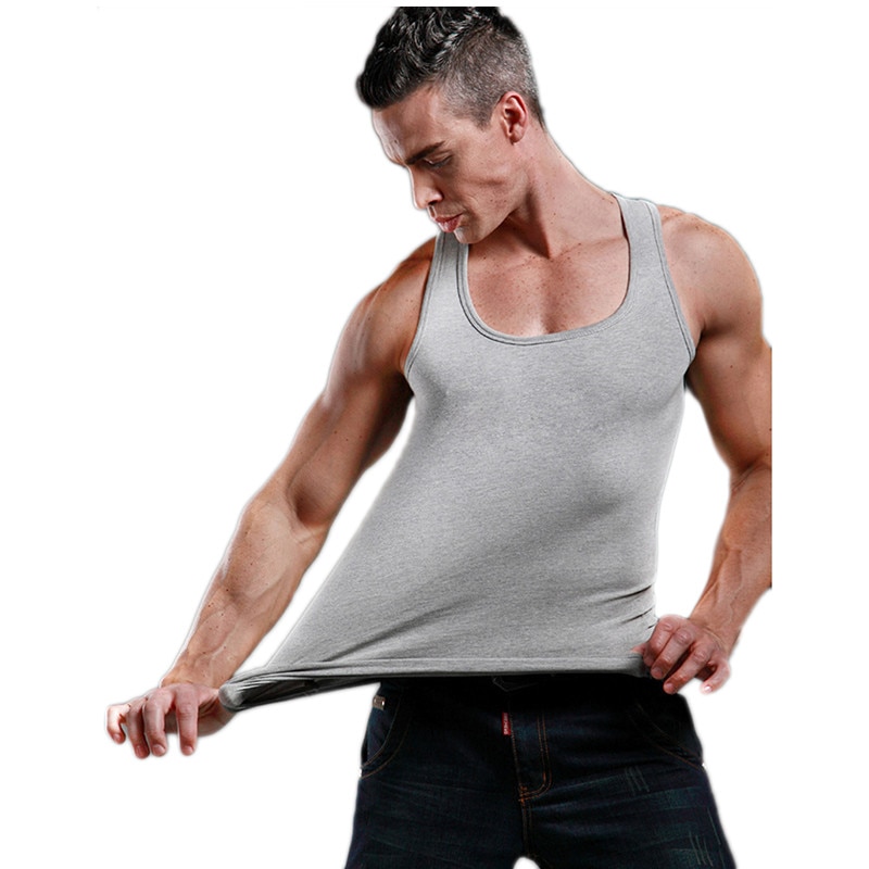 Summer Men Clothing Tank Tops Man Undershirts Casual Fitness Bodybuilding Vest Tops