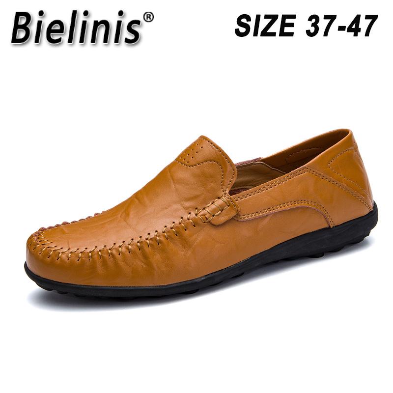 Genuine Leather Men Casual Shoes Italian Men Loafers Moccasins Slip On Men's Flats Breathable Hollow Out Male Driving Shoes