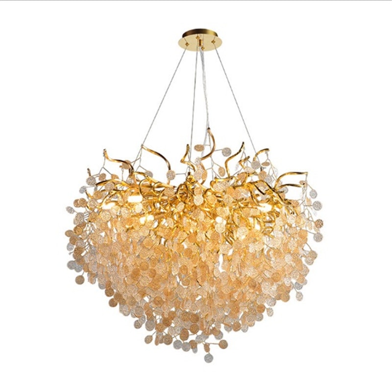 2021 New High-End Crystal Light Luxury Post-Modern Villa Hotel Club Hall LED Chandelier Factory Direct Sales