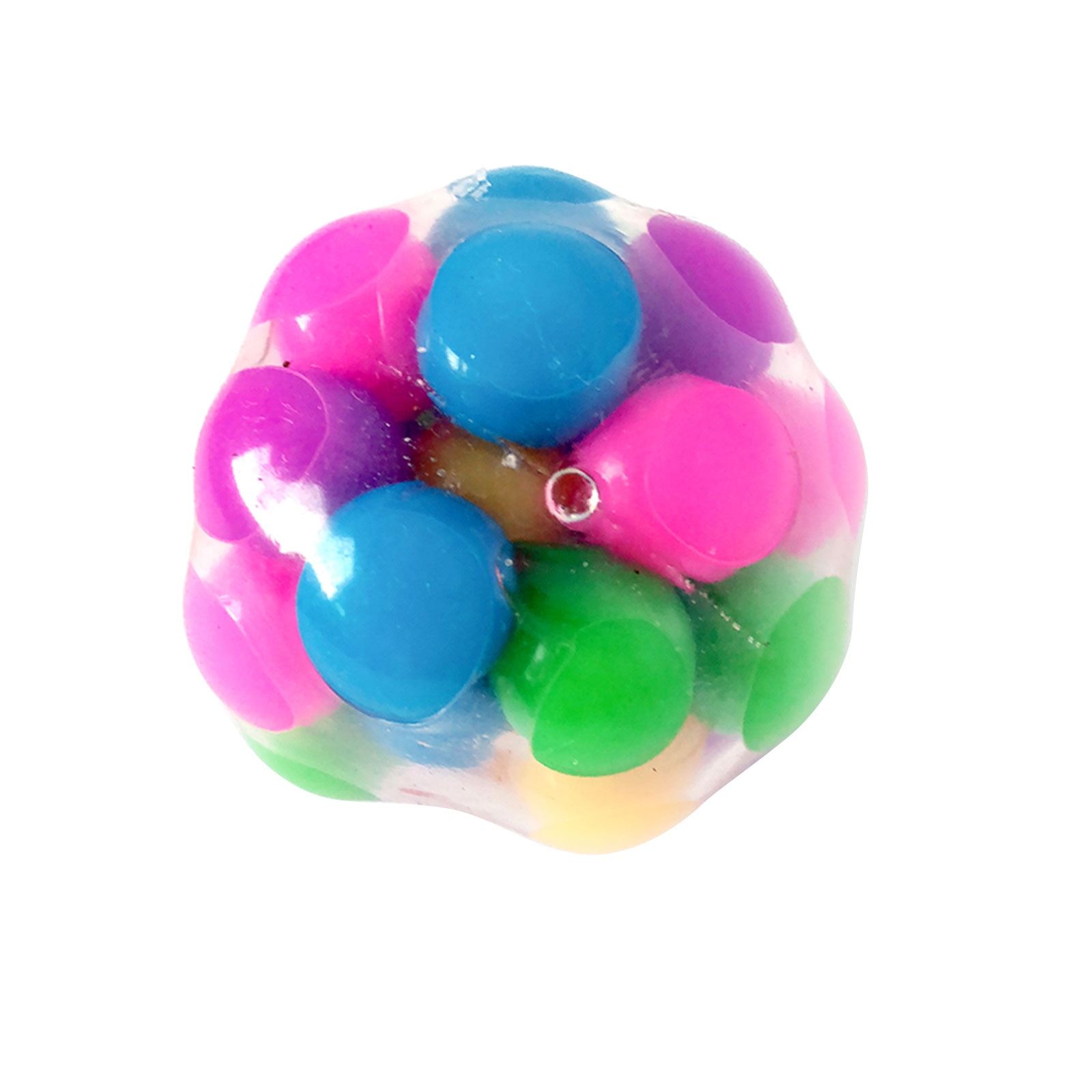 Squeeze Ball Toy DNA Colorful Beads Relieve Stress Hand Exercise Tool for Kids / Adults