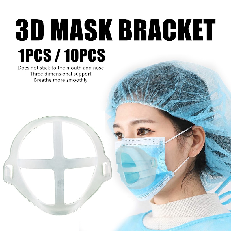 3D Unisex Reusable Mask Bracket Windproof Haze Pollution Respirato 3D Mask Holder Breathe Smoothly Mask Support