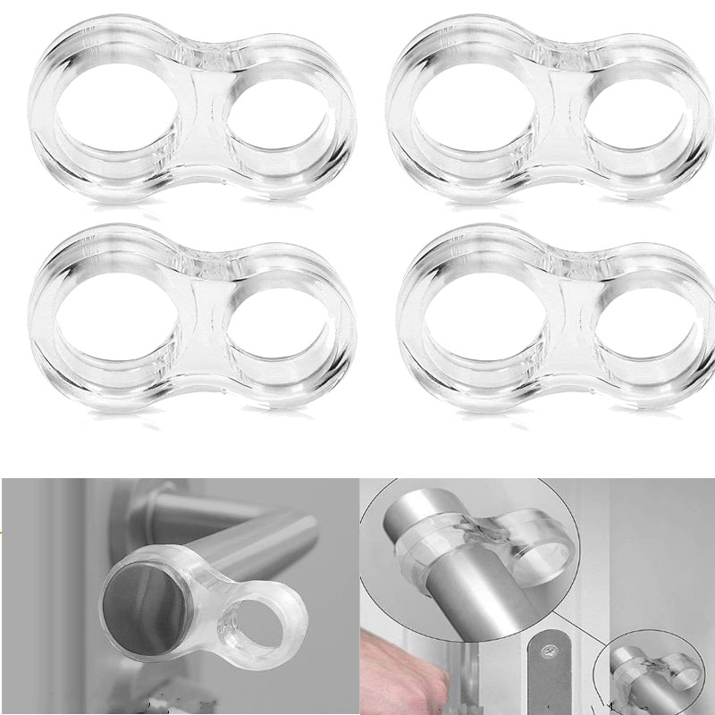 5pcs Door Stop Transparent Doors Handle Buffer Pad Baby Safety Children Protection Walls Furniture Door Stopper Kitchen Bedroom