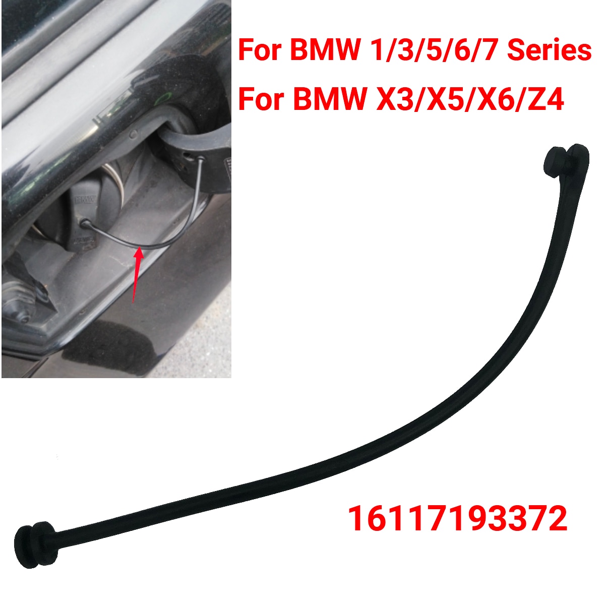 Fuel Cap Tank Cover Line Cable Wire Petrol Diesel 16117193372 For BMW E87 E88 E46 E90 E91 E92 E93 E39 E60 E63 E64 E65 E66 X3 X5