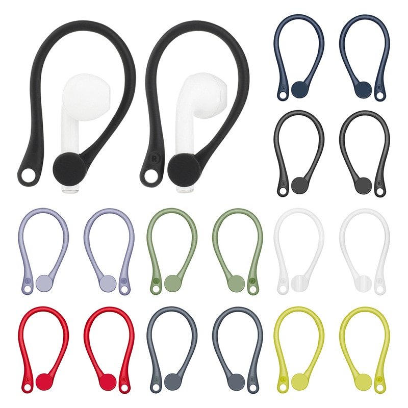 2PCS Anti-fall Bluetooth Wireless Headset Earhooks Earphone Protector Holder Silicone Sports Anti-lost Ear Hook For Air-pod 1 2