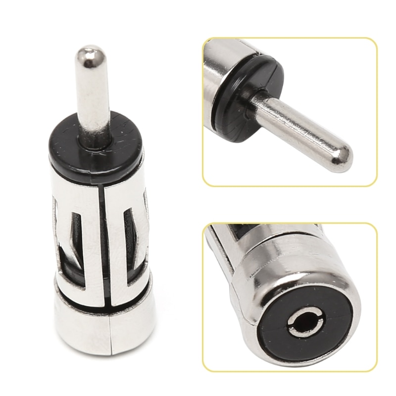 Brand New and High Quality Car Vehicles Radio Stereo ISO To Din Aerial Antenna Mast Adaptor Connector Plug