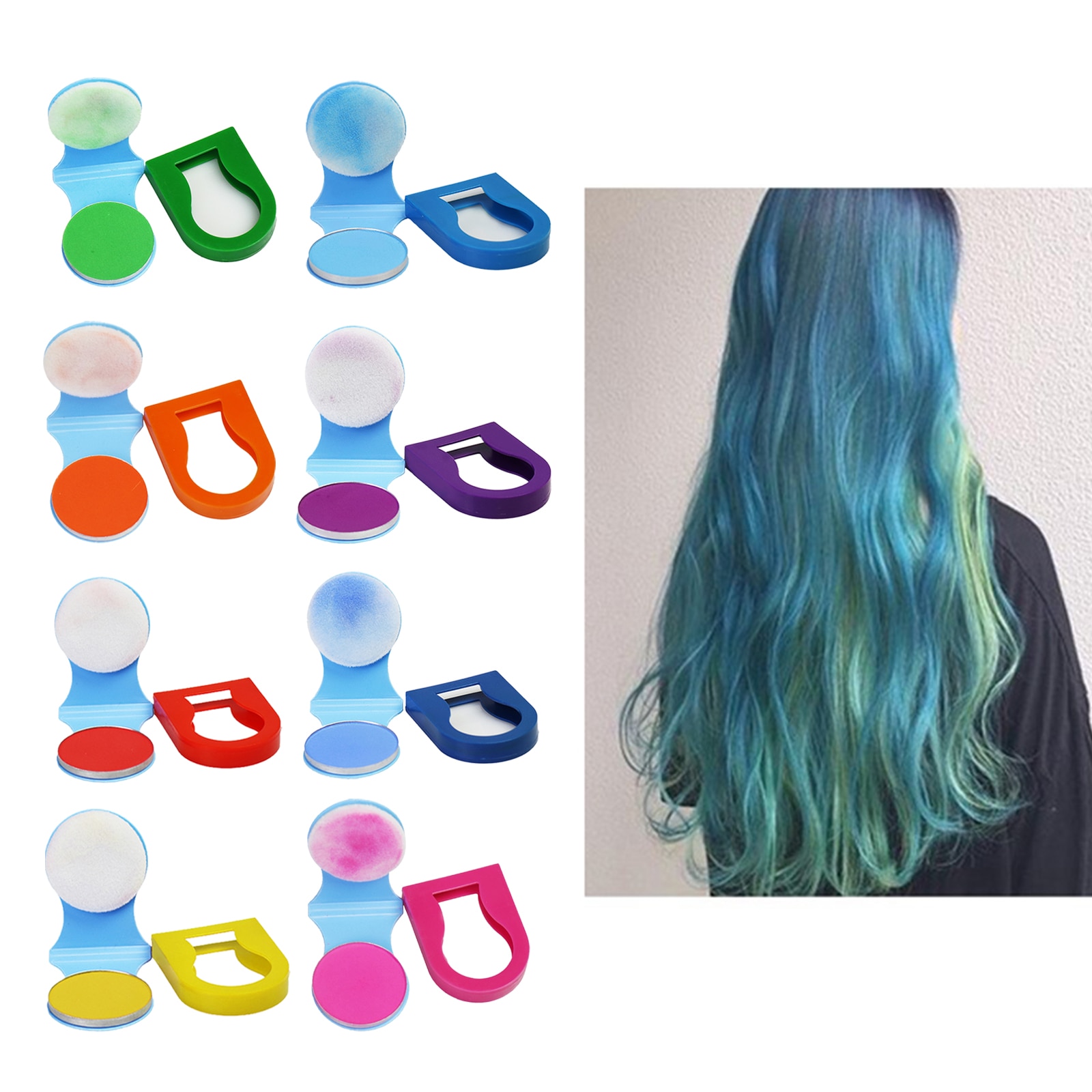 Hair Chalk Powder DIY Hair Color Temporary Hair Dye Color Paint Beauty Pastels Salon Styling Tools