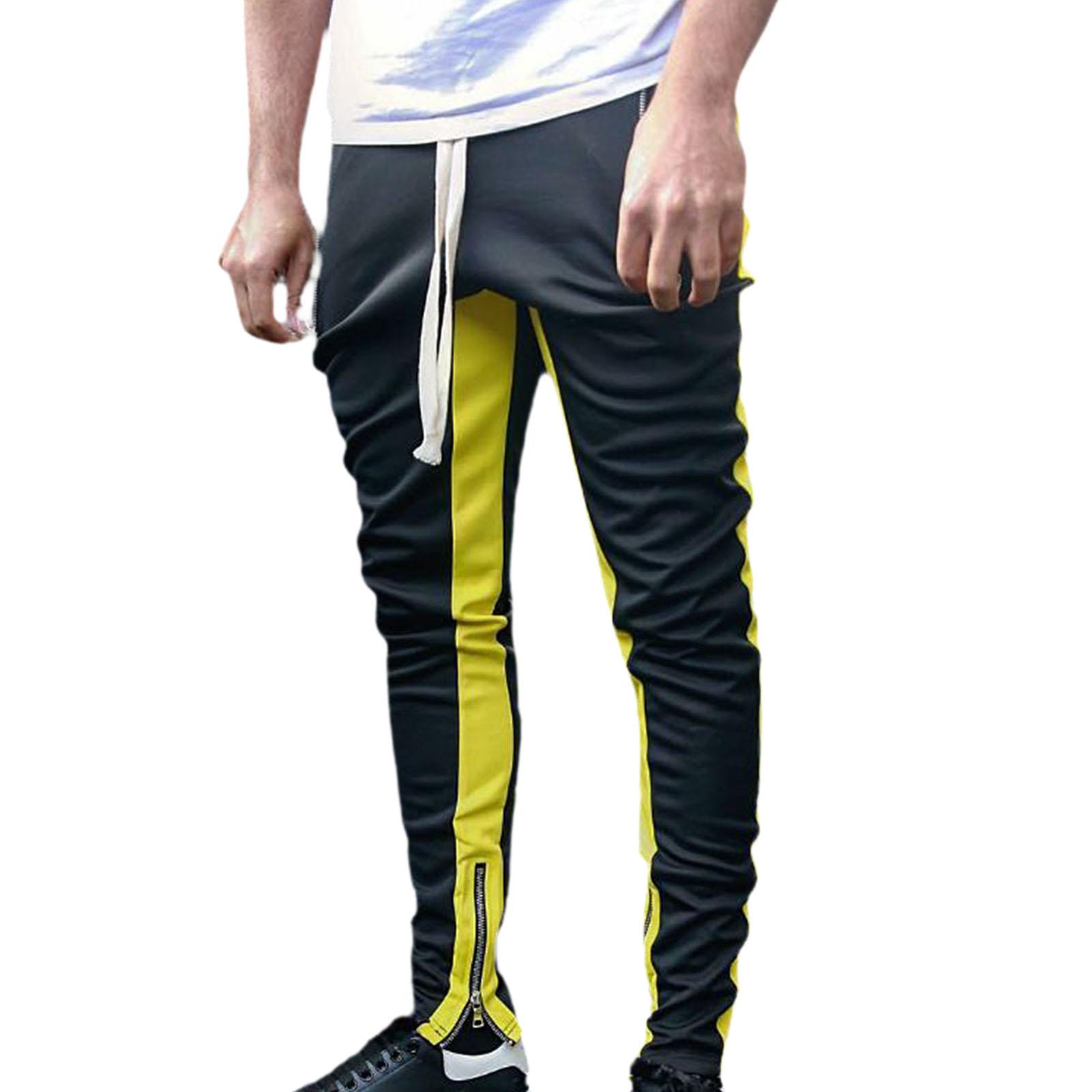 Men Autumn Winter Zipper Men's Sports Sweatpants Casual Sports Running Tight Trousers Sportswear Pants Cotton Tracksuit Pants