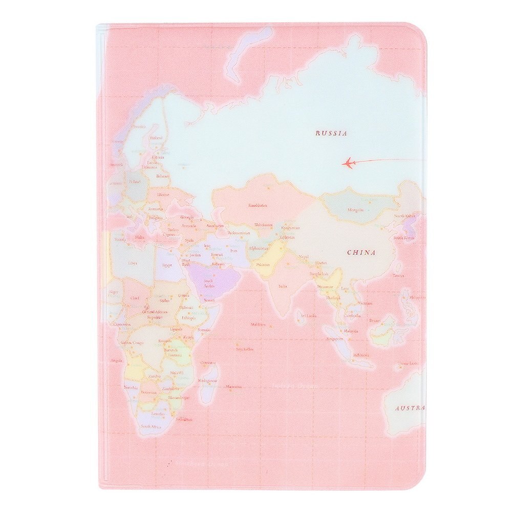 1pc 6 Colors Simple Travel ID&Document Holder Utility Pu Leather Passport Cover Worldwide Store