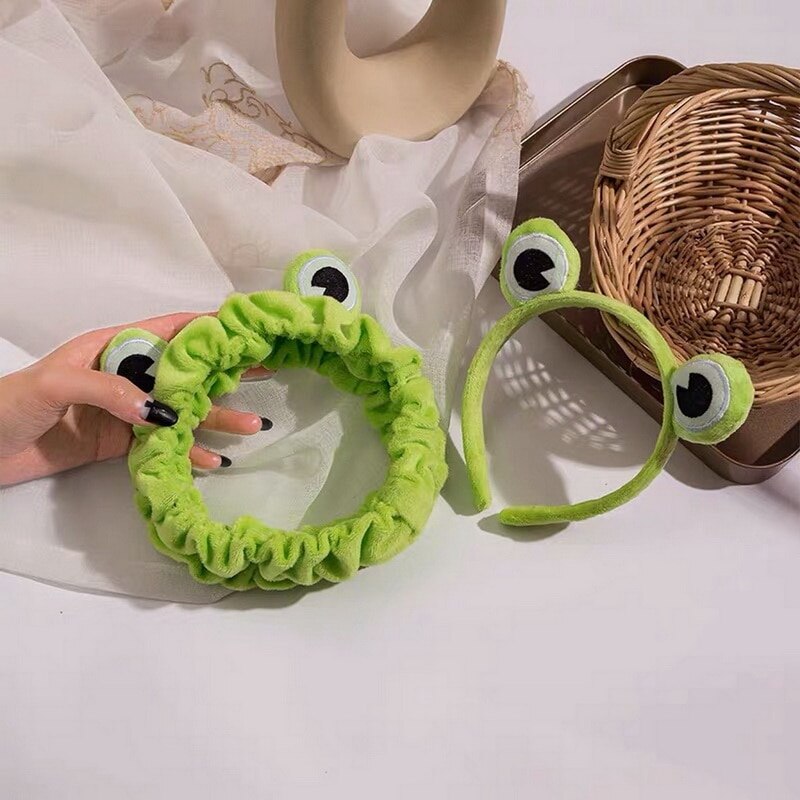 2020 New Women Spring Headband Creative frog eye Elastic Hair Bands Soft Solid Girls Hairband Hair Accessories