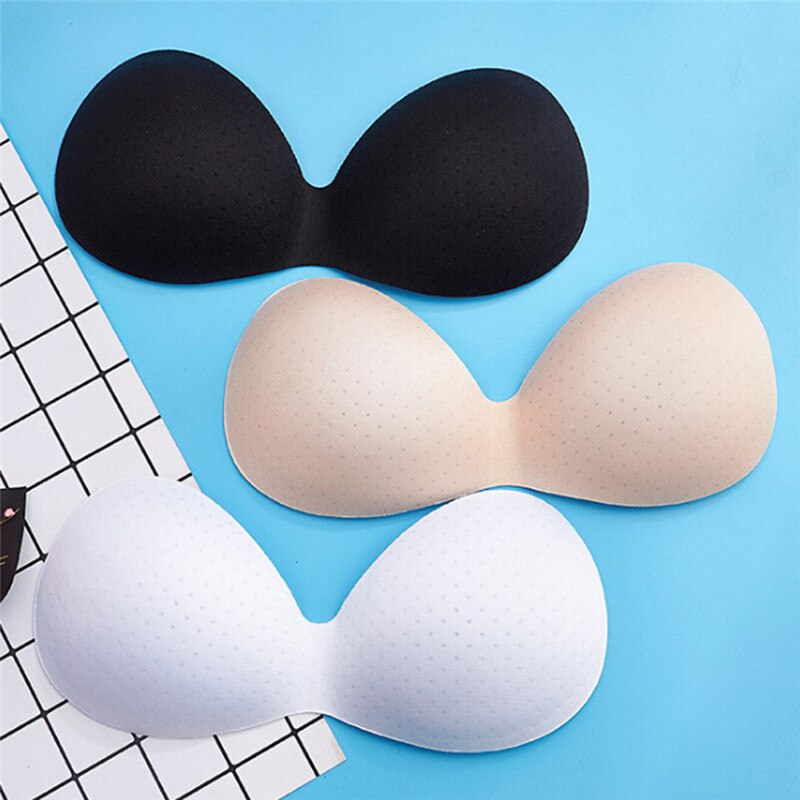 1 Pair Body-fitted Design Women Swimsuit Pad Insert Breast Bra Enhancer Push Up Bikini Padded Inserts Chest Invisible Pad