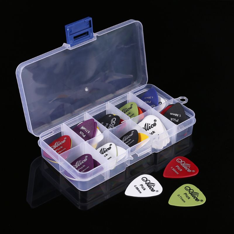 Guitar Pick 40in1 Case Set Plastic Mix 0.58-1.50 Color Random