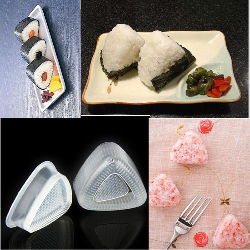 Sushi Rice Ball Mold Onigiri Triangle Form Love Shape Mold Bento Maker Transparent Silicone