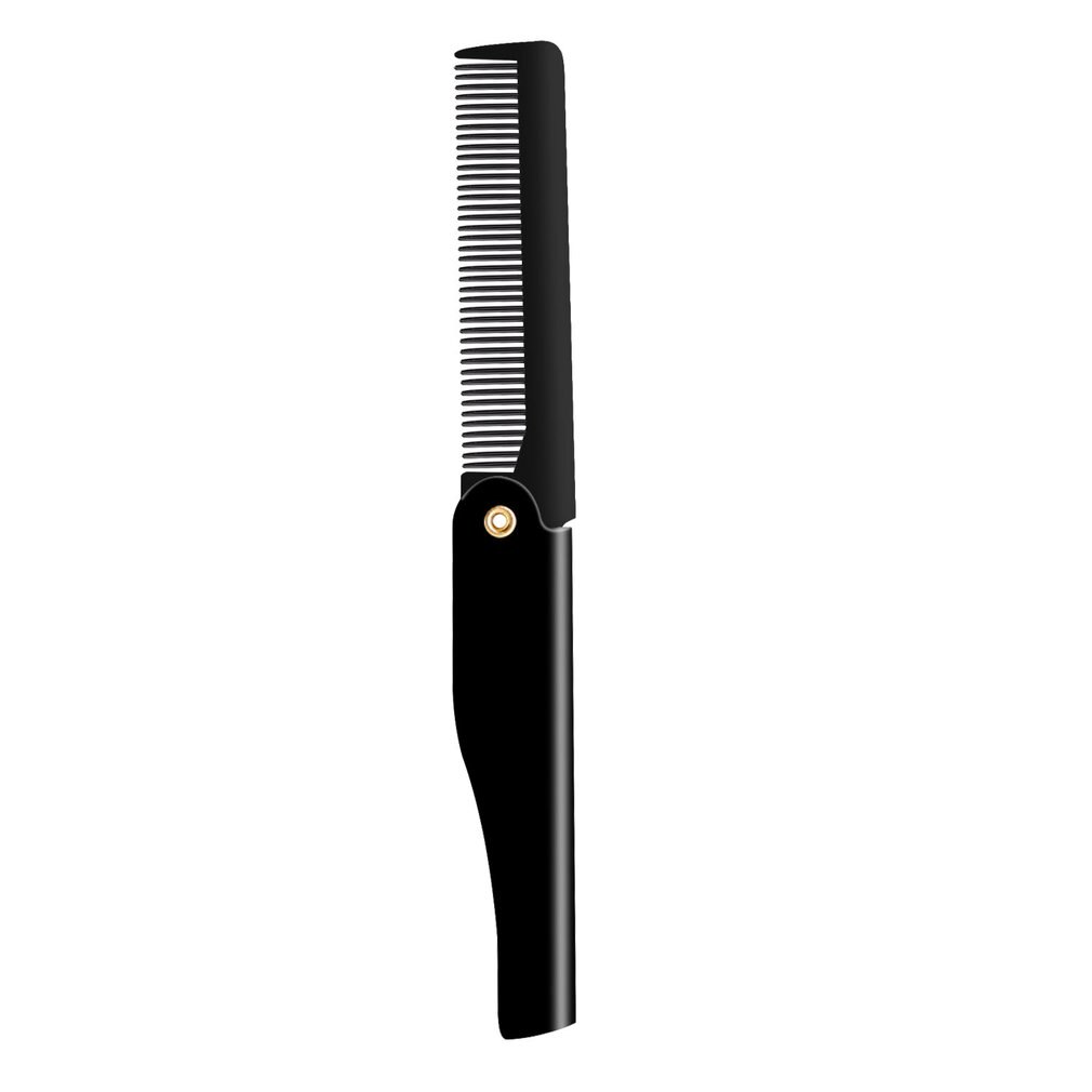 Men Professional Hair Comb Brush Handmade Folding Clip Foldable Portable Travel Hair Moustache Beard Comb Hairdressing Tools