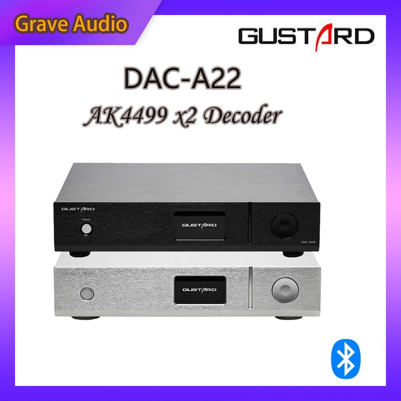 GUSTARD DAC-A22 DAC Dual AK4499 XMOS MQA Support DSD512 PCM768 Native Balanced Decoder AC100V-240V Pre-sale