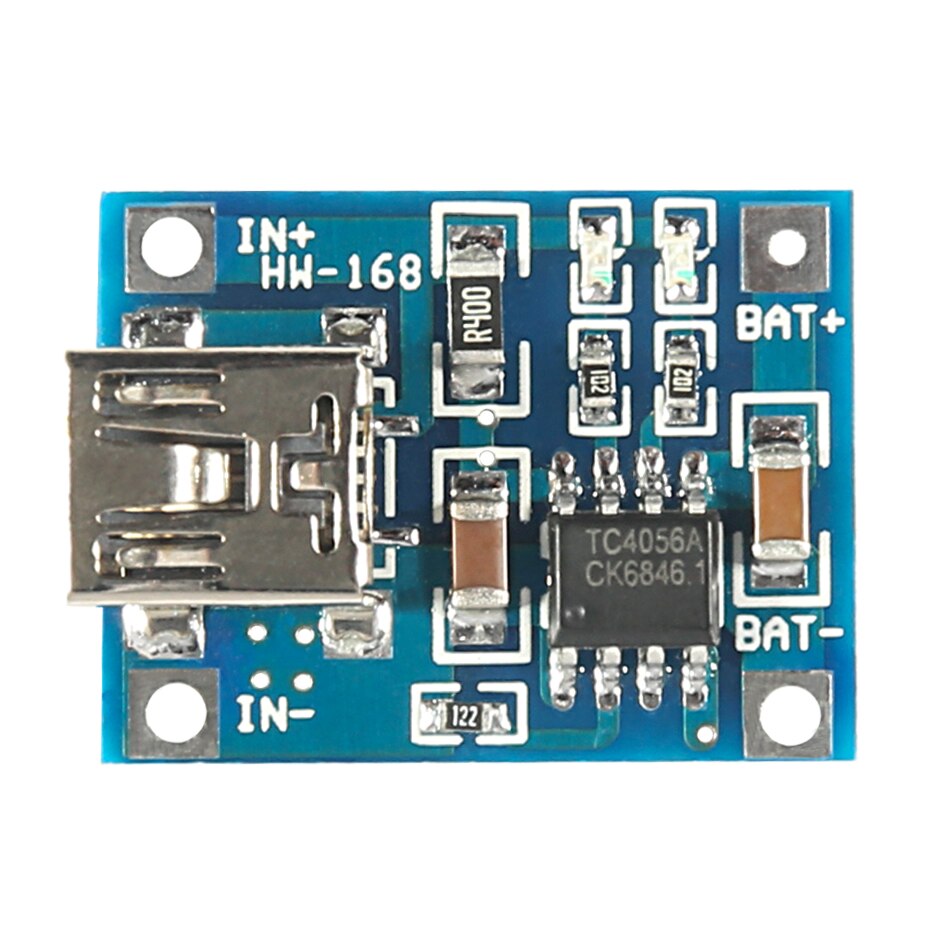 1PCS mini USB 5V 1A TP4056 Lithium Battery Charger Module Charging Board With Protection Dual Functions 1A Li-ion