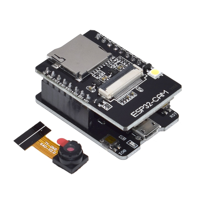 ESP32-CAM-MB WIFI ESP32 CAM Bluetooth Development Board with OV2640 Camera MICRO USB to Serial Port CH340G 4.75V-5.25V Nodemcu