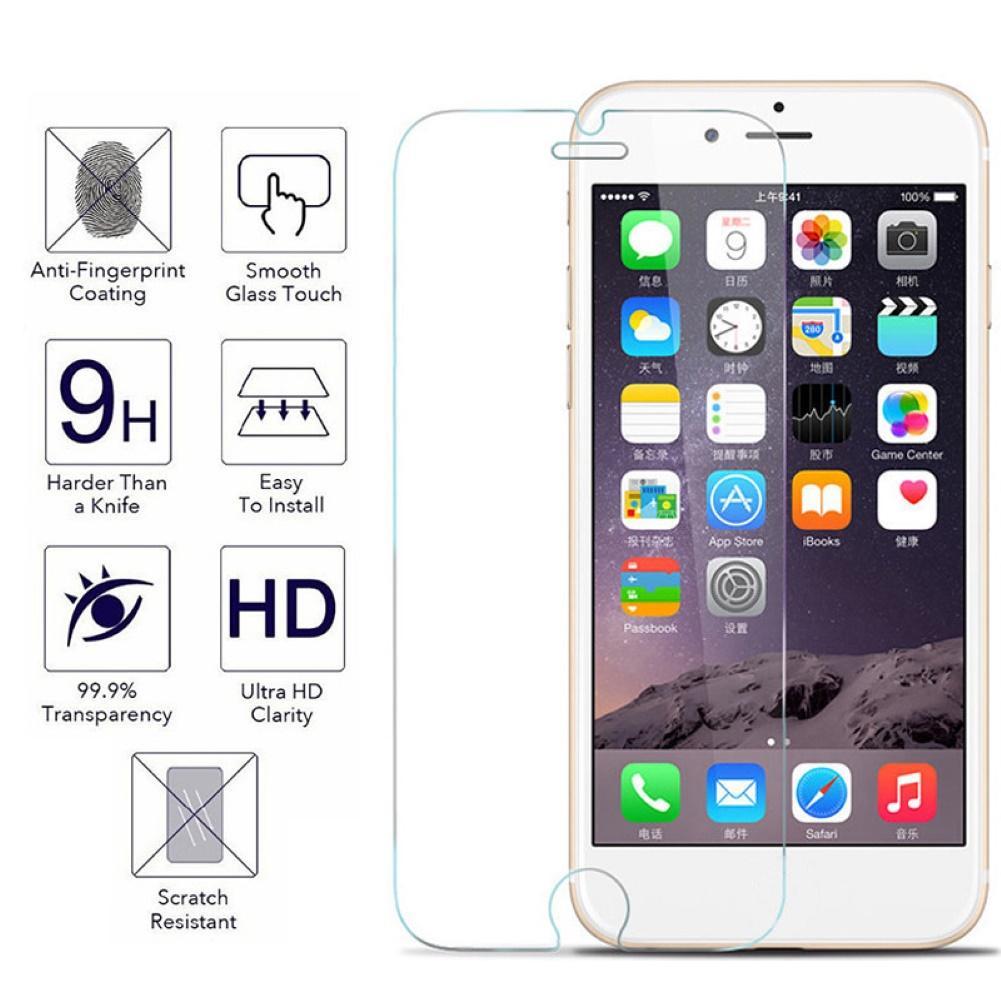 Tempered Glass Front Protective Film Cover for iPhone 6 6S 7 8 Plus X XR XS Max