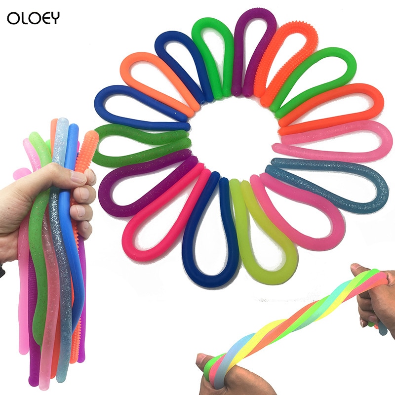 Fidget Toy Toys Pop Monkey Noodles It Rope Stretched Soft Figet Stress TPR Noodle Stretch Children's toys Squishy Soft toy