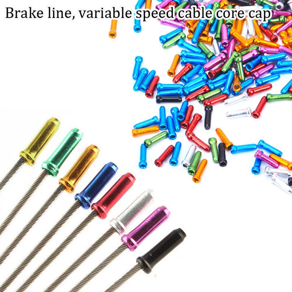 50Pcs Bike Bicycle Brake Shifter Inner Tips Shift Cables End Caps Cycling Parts