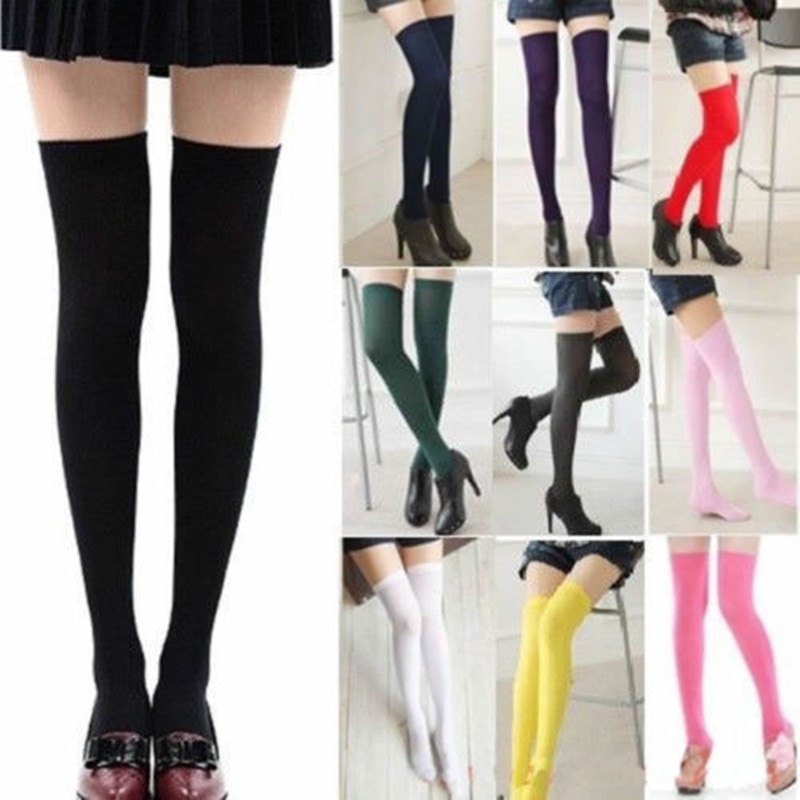 Women Girls Long Stockings Over The Knee Thigh High Stockings Children Hosiery Tights Pantyhose Thigh High Stocking For Girls