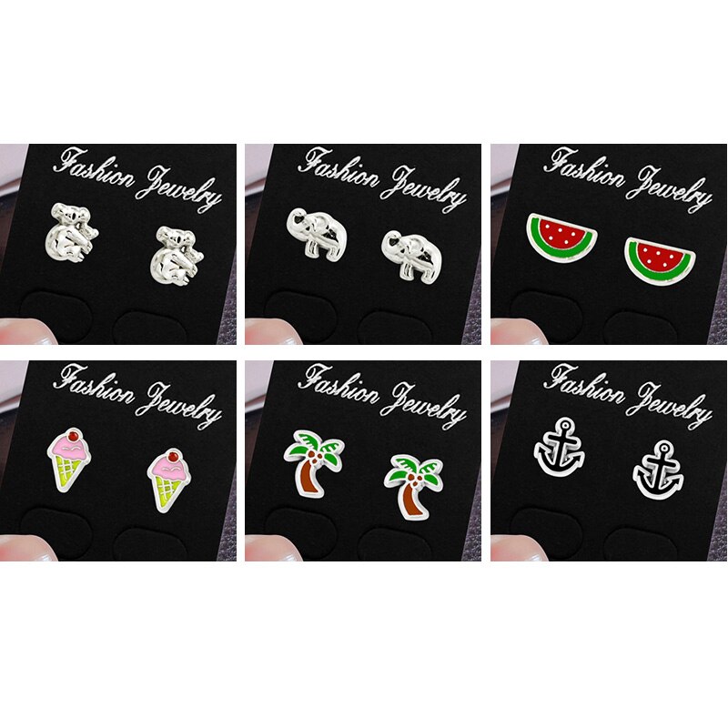 1 pair Wholesale Stainless steel Mini Beautiful Earring Stud Jewelry For Women LSEC598-644